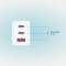 Миниатюра D-link 2xUSB-C + 1xUSB-A 65W GaN white DCP-651, фото 6