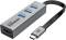 Миниатюра Promate USB-C 4-in-1 порти Promate mediahub-c3.grey, фото 1