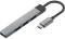 Миниатюра Promate USB-C 4-in-1 порти Promate litehub-4.grey, фото 1