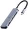 Миниатюра CABLEXPERT USB-C 6-in-1 (hub/HDMI/CR) A-CM-COMBO6-02, фото 1