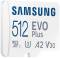 Миниатюра Samsung 512 GB microSDXC Class 10 UHS-I U3 V30 A2 EVO Plus MB-MC512SA/EU, фото 3