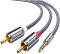 Миниатюра ESSAGER 3.5mm M to 2xRCA M 3.0m EYPZJ-MYC0G, фото 1