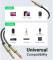 Миниатюра Ugreen 3.5mm M to 2x6.35mm M 1.0m gray UGR-10613, фото 7