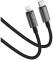 Миниатюра ACEFAST USB 2.0 AM to Lightning 1.2m 30W nylon black 6974316285410, фото 3