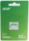 Миниатюра Acer 32GB microSD MSC100 /U1/ V10/A1 Read 100MB/s / Wri BL.9BWWA.335, фото 2