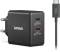 Миниатюра Lenovo Dual USB-C 65W GaN Black G0A6065BEU, фото 1