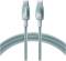 Миниатюра Baseus USB-C to USB-C 1.0m 100W blue-green E0420700, фото 2