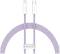 Миниатюра Baseus USB-C to Lightning 2.0m 20W purple CALD000105, фото 1