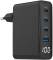 Миниатюра Gembird 3xUSB-C PD100W + 1xUSB QC3.0 30W black TA-UC-PDQC100LCD-01-BK, фото 1