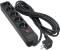 Миниатюра Patron 5.0 m3*1mm2 (SP-1055) 5 розеток BLACK EXT-PN-SP-1055, фото 1