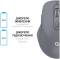 Миниатюра OfficePro M230G Silent Click Wireless/Bluetooth Gray, фото 11