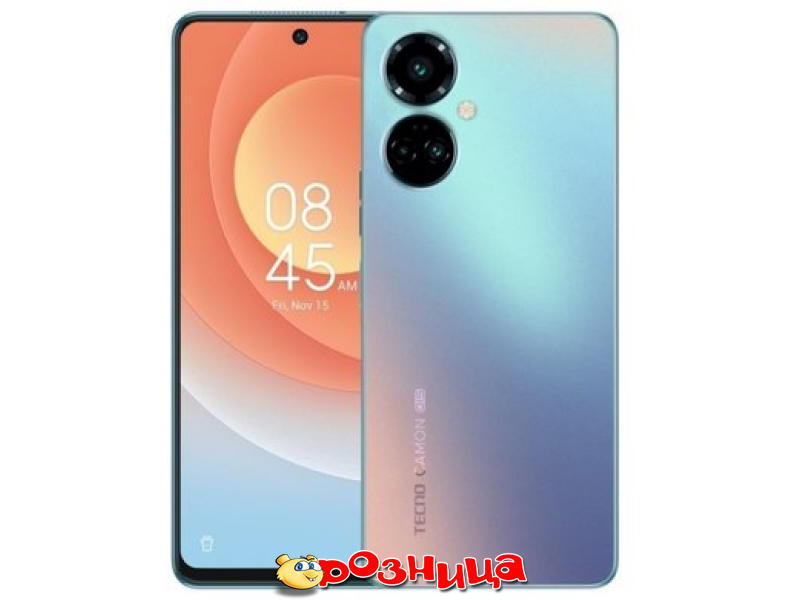 Смартфон Tecno Camon 19 Pro CI8n 8 128Gb 2022 Polar Blue цвет синий вес ...