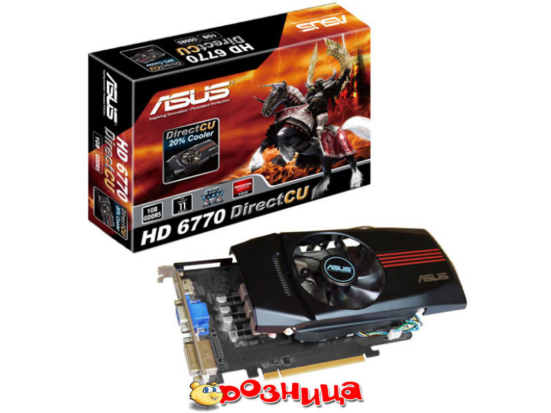 ASUS Radeon HD6770 1Gb EAH6770 DC 2DI 1GD5
