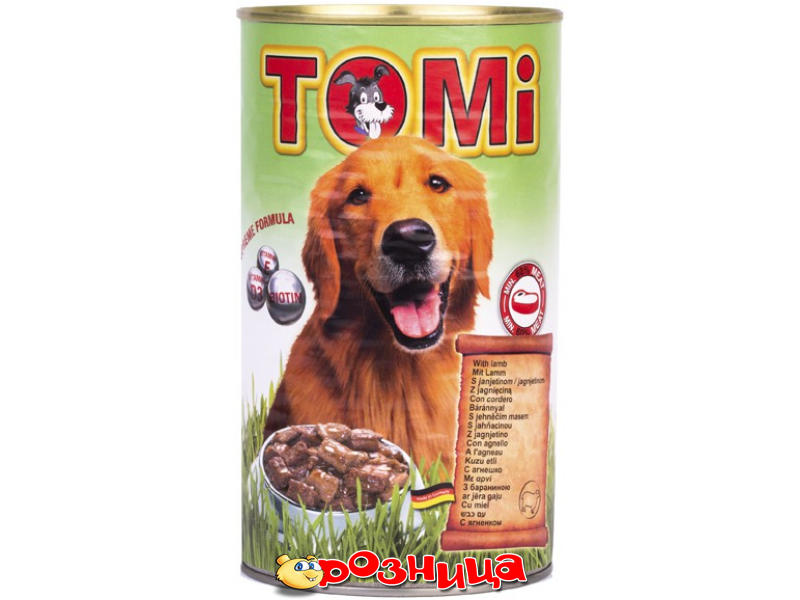 Tomi консервы для собак 1200г с ягненком (упак 12шт) Германия (3859889939201)