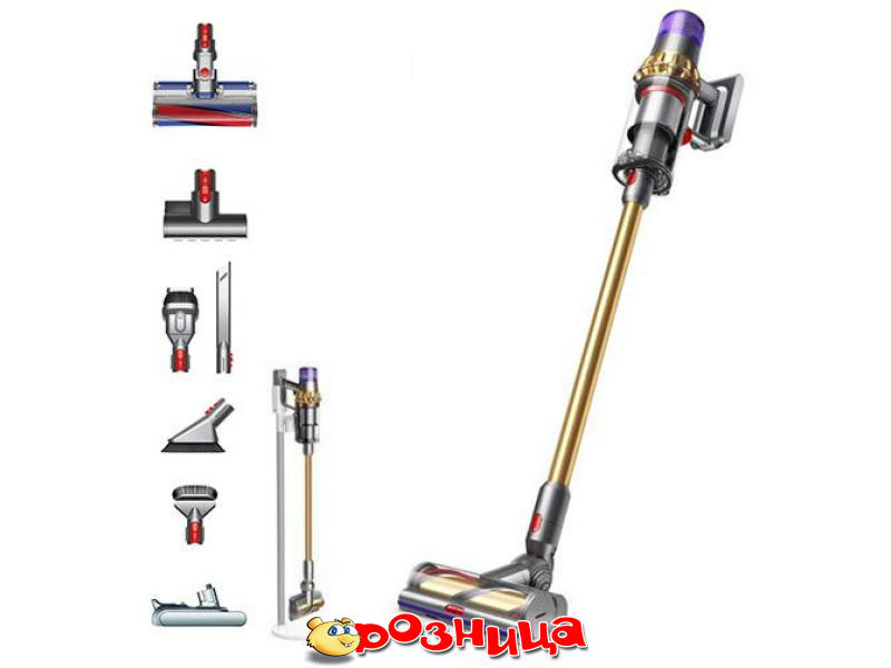 Пылесос Dyson V11 Absolute Extra Pro Gold цвет бежевый серебристый вес 3.09  кг в Рознице