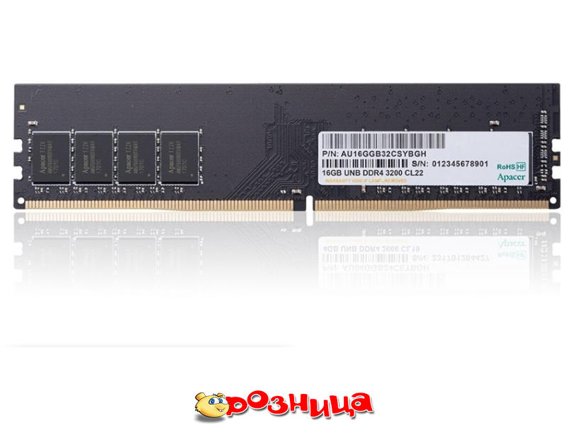 Apacer DDR4 3200 CL22 16GB ノート用 Оперативная память Apacer DDR4 16GB 3200Mhz CL22 AU16GGB32CSYBGH в